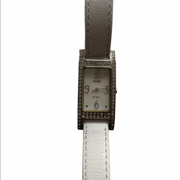 NWOT - Guess Steel Women Rhinestones Watch - Picture 2 of 8